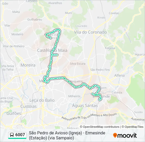 6007 Bus Line Map