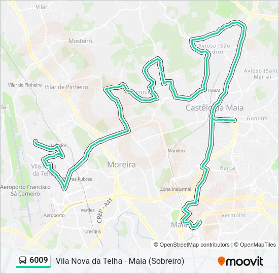 6009 Bus Line Map