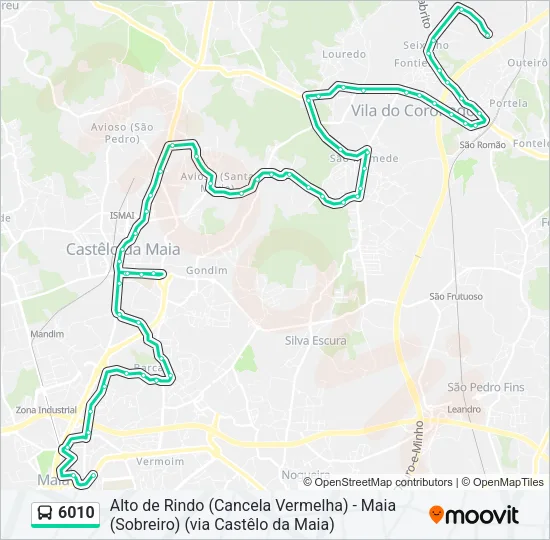 6010 Bus Line Map