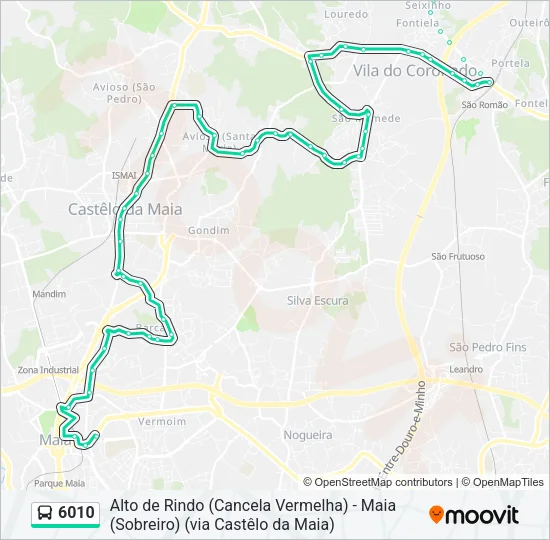6010 Bus Line Map