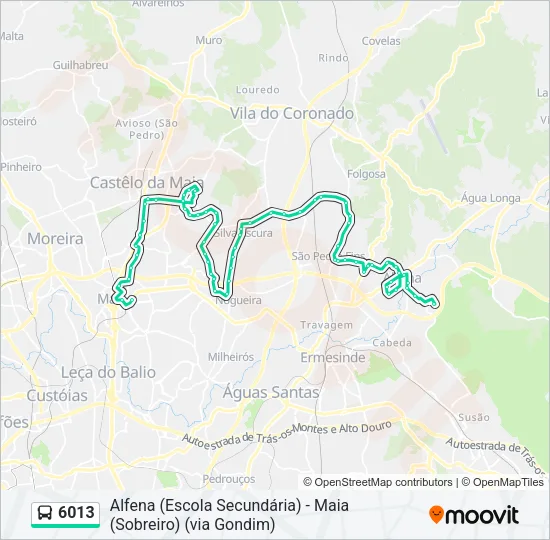 6013 Bus Line Map