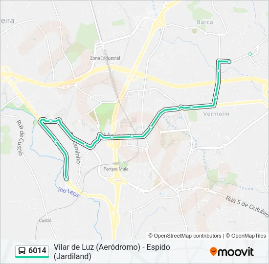 6014 Bus Line Map