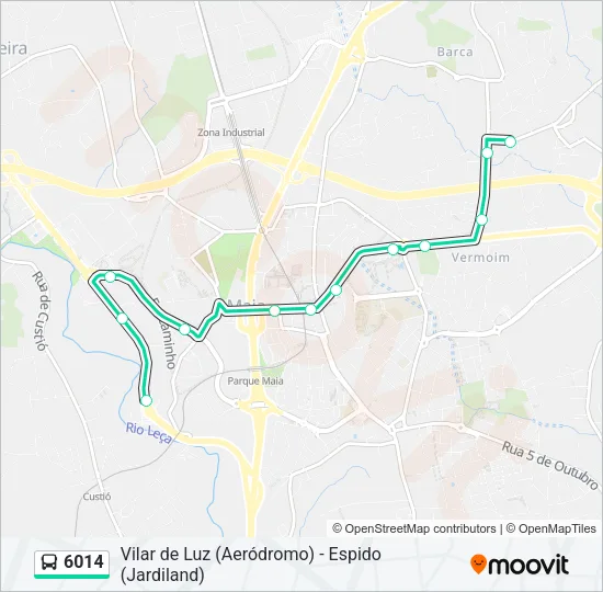 6014 Bus Line Map