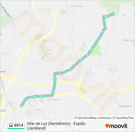 6014 Bus Line Map
