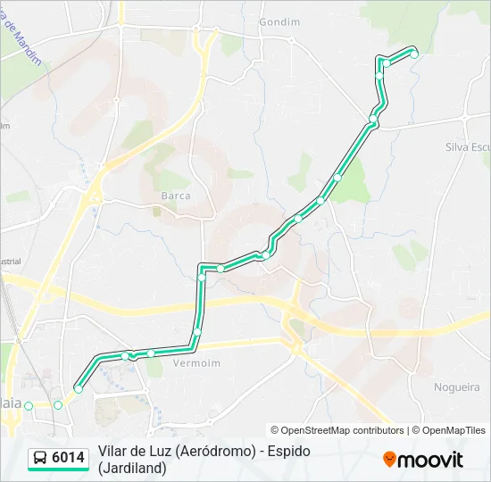 6014 Bus Line Map