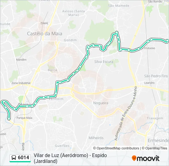 6014 Bus Line Map