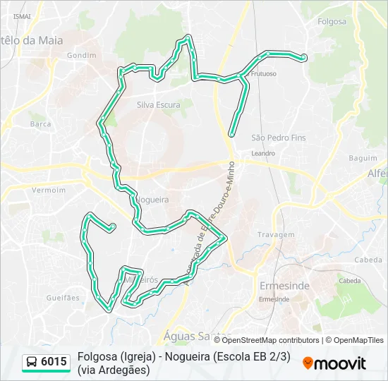 6015 Bus Line Map