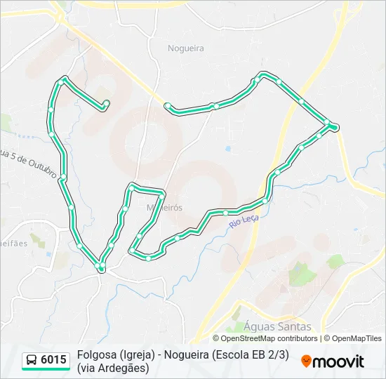 6015 Bus Line Map