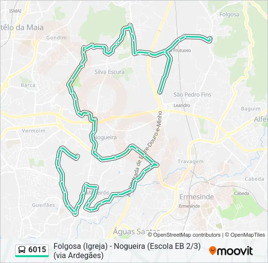 6015 Bus Line Map