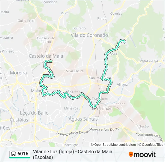 6016 Bus Line Map
