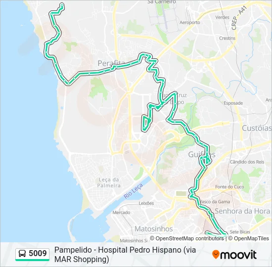 5009 Bus Line Map