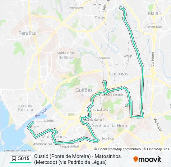5015 Bus Line Map