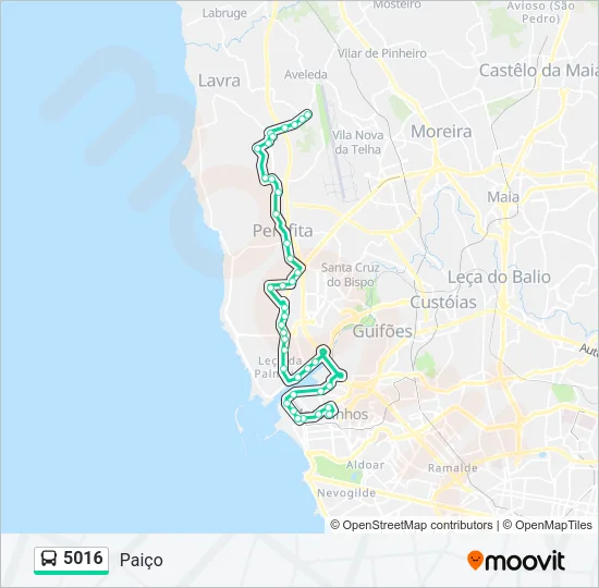 5016 Bus Line Map
