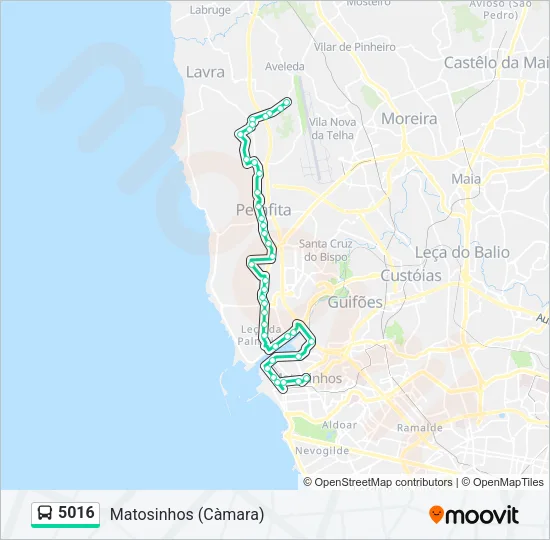 5016 Bus Line Map