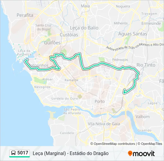 5017 Bus Line Map