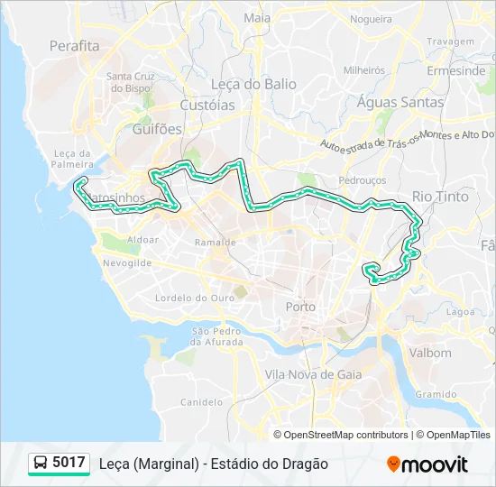 5017 Bus Line Map