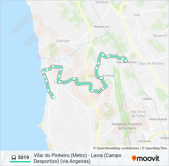 5019 Bus Line Map