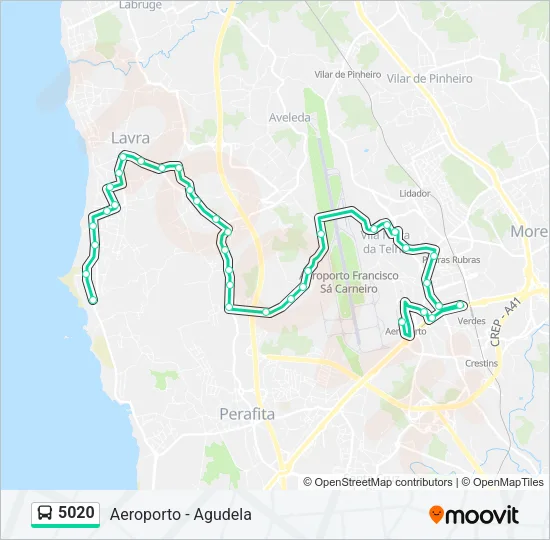 5020 Bus Line Map