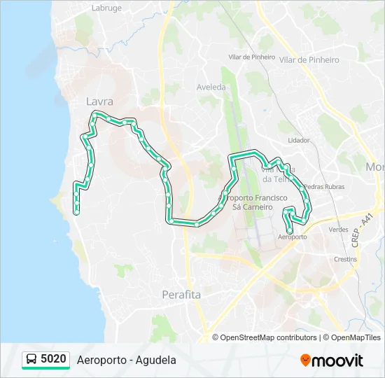 5020 Bus Line Map