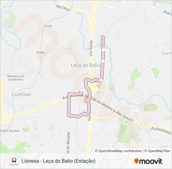 LIONESA SHUTTLE Bus Line Map