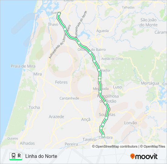 R Train Line Map