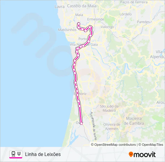 U Train Line Map