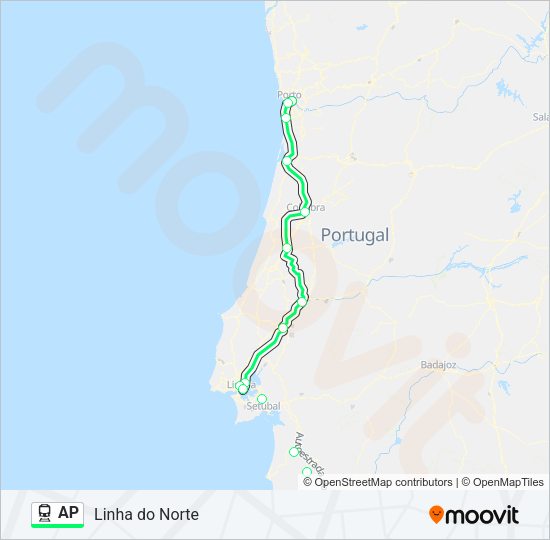 AP Train Line Map