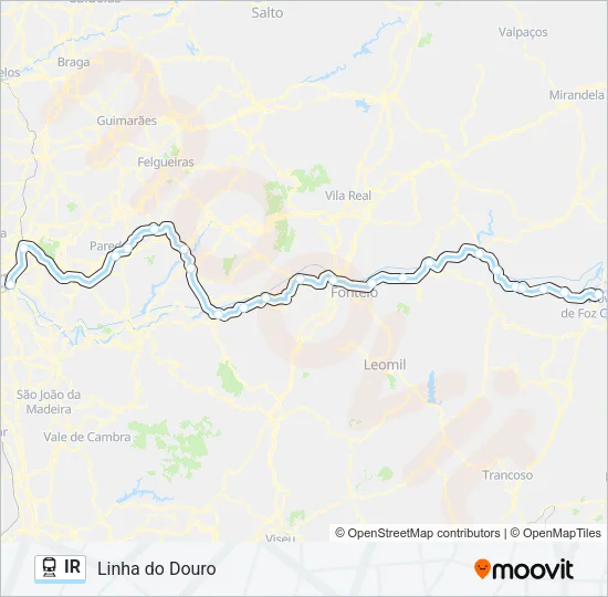 IR Train Line Map