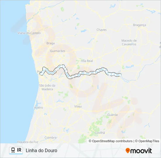 IR Train Line Map