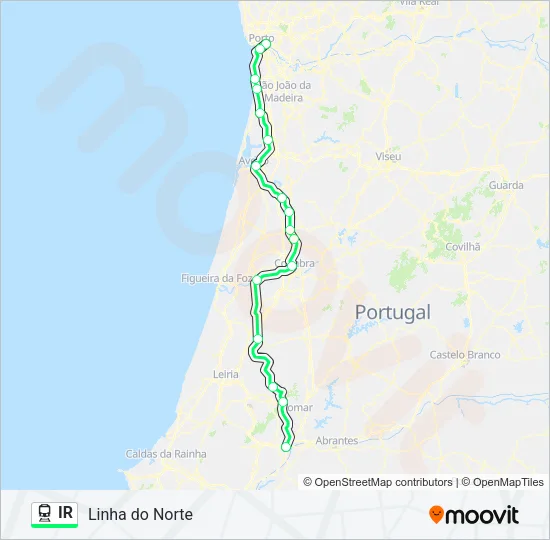 IR Train Line Map