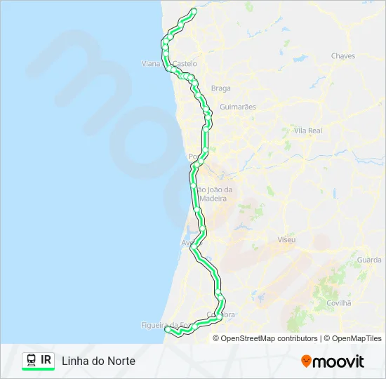 IR Train Line Map