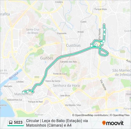 5023 Bus Line Map