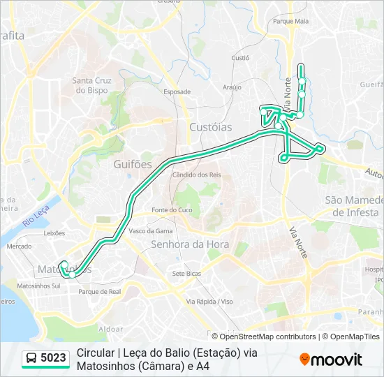 5023 Bus Line Map
