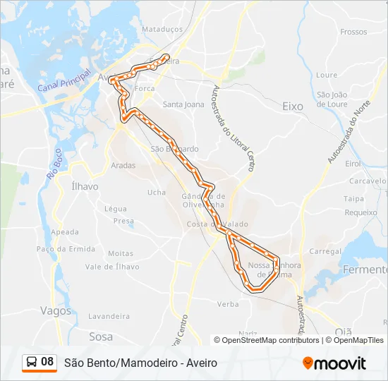 08 Bus Line Map