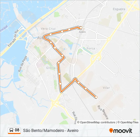 08 Bus Line Map