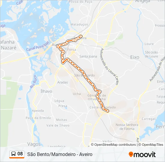 08 Bus Line Map