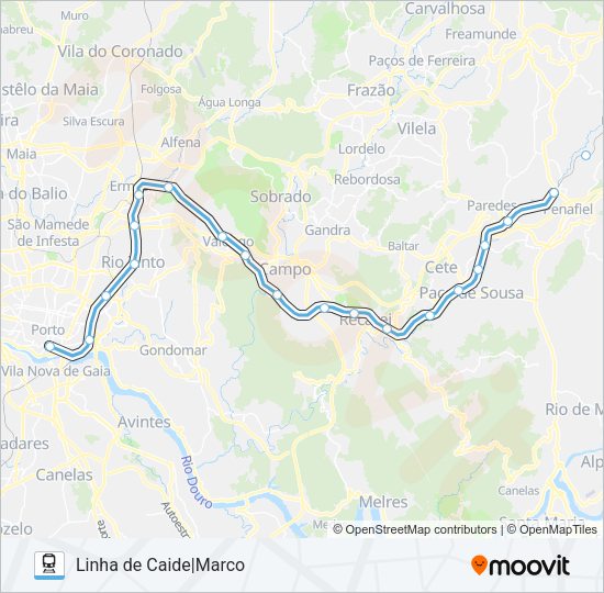 LINHA DO MARCO Train Line Map