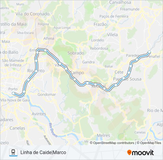 LINHA DO MARCO Train Line Map