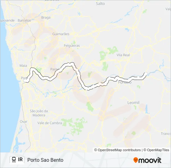IR Train Line Map