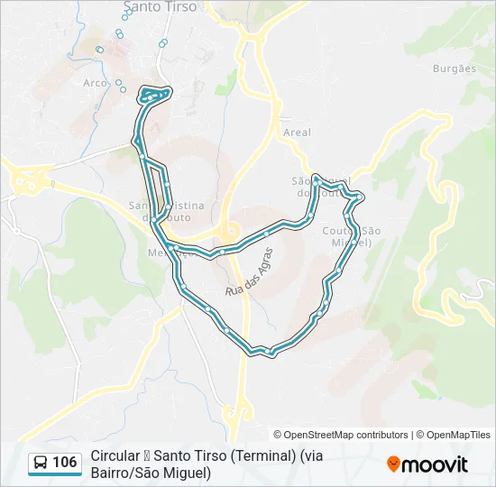 106 Bus Line Map