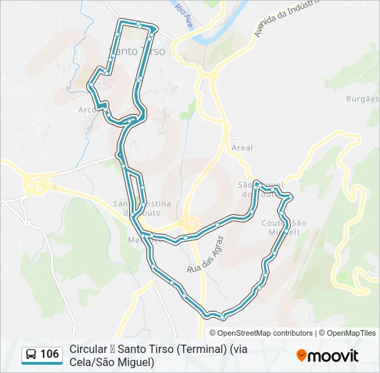 106 Bus Line Map