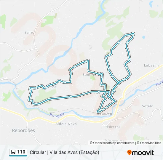 110 Bus Line Map