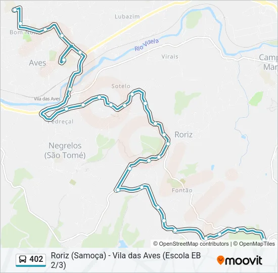 402 Bus Line Map