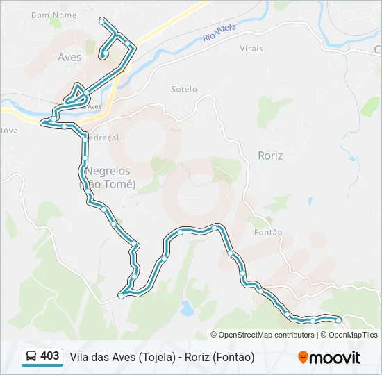 403 Bus Line Map