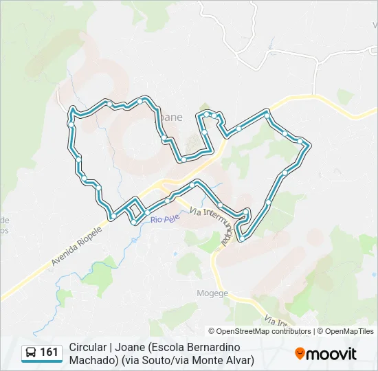 161 Bus Line Map