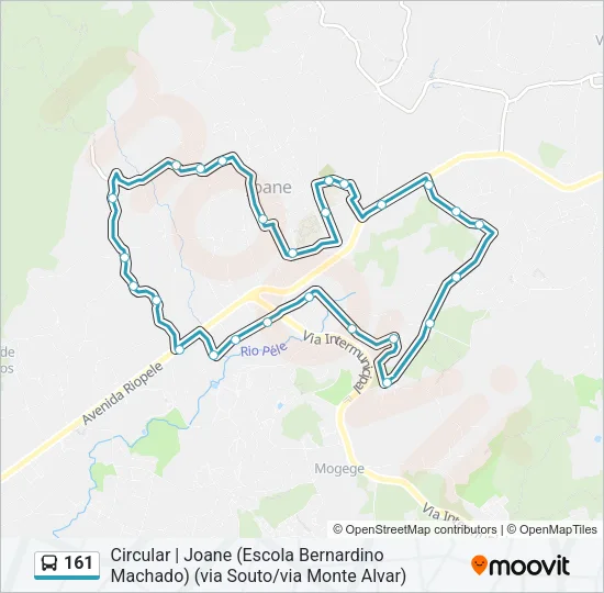 161 Bus Line Map