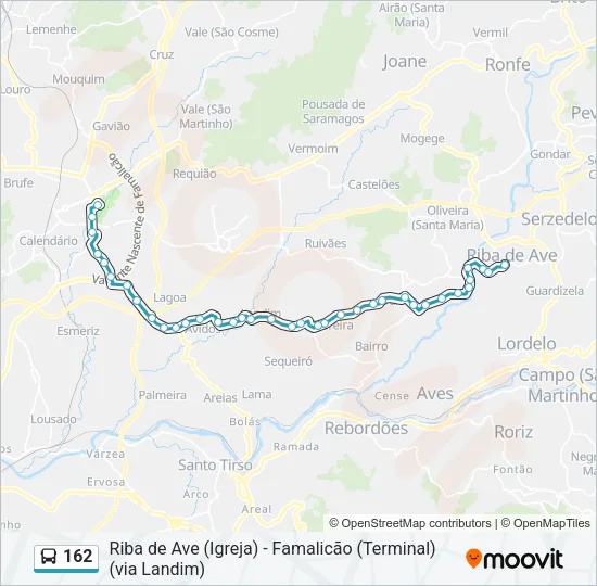 162 Bus Line Map