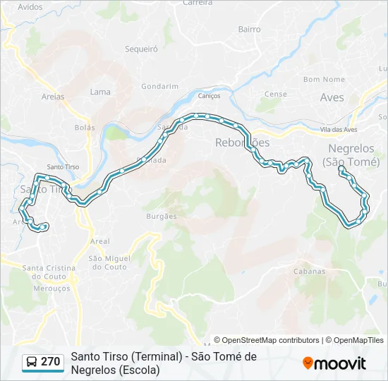 270 Bus Line Map