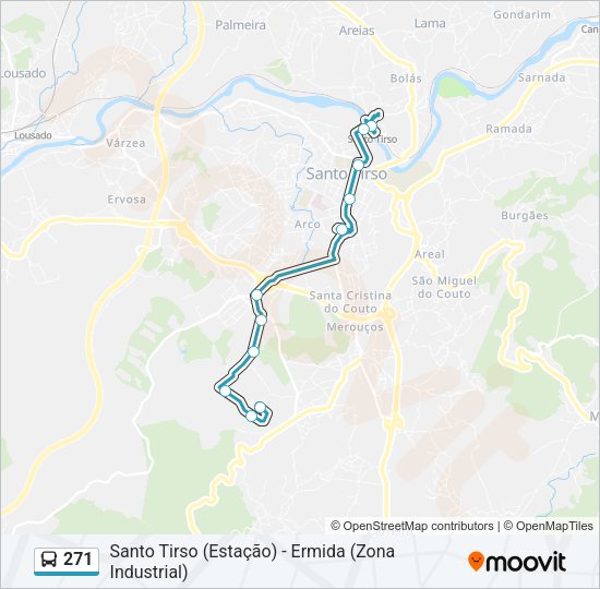 271 Bus Line Map