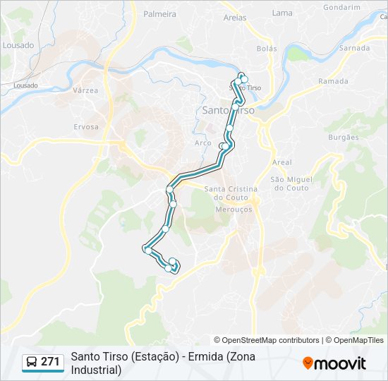 271 Bus Line Map